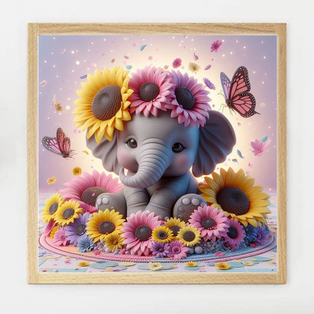 Evershine Elephant Diamond Pai - огляд і ціна Photo Mosaic Print