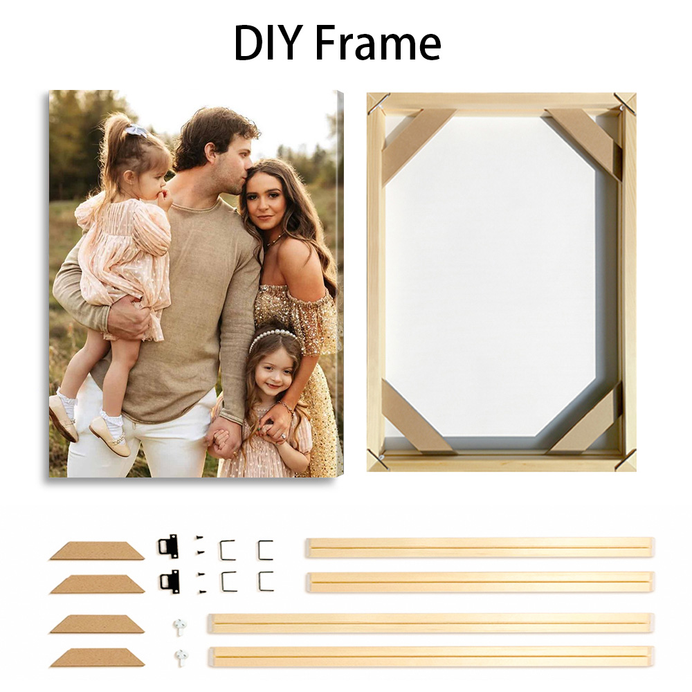 1 Customized Photo Canvas, Opt - огляд і ціна Engraved Wood Frame
