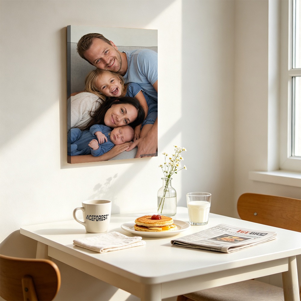 2D Personalized Photo Canvas W - огляд і ціна Engraved Wood Frame